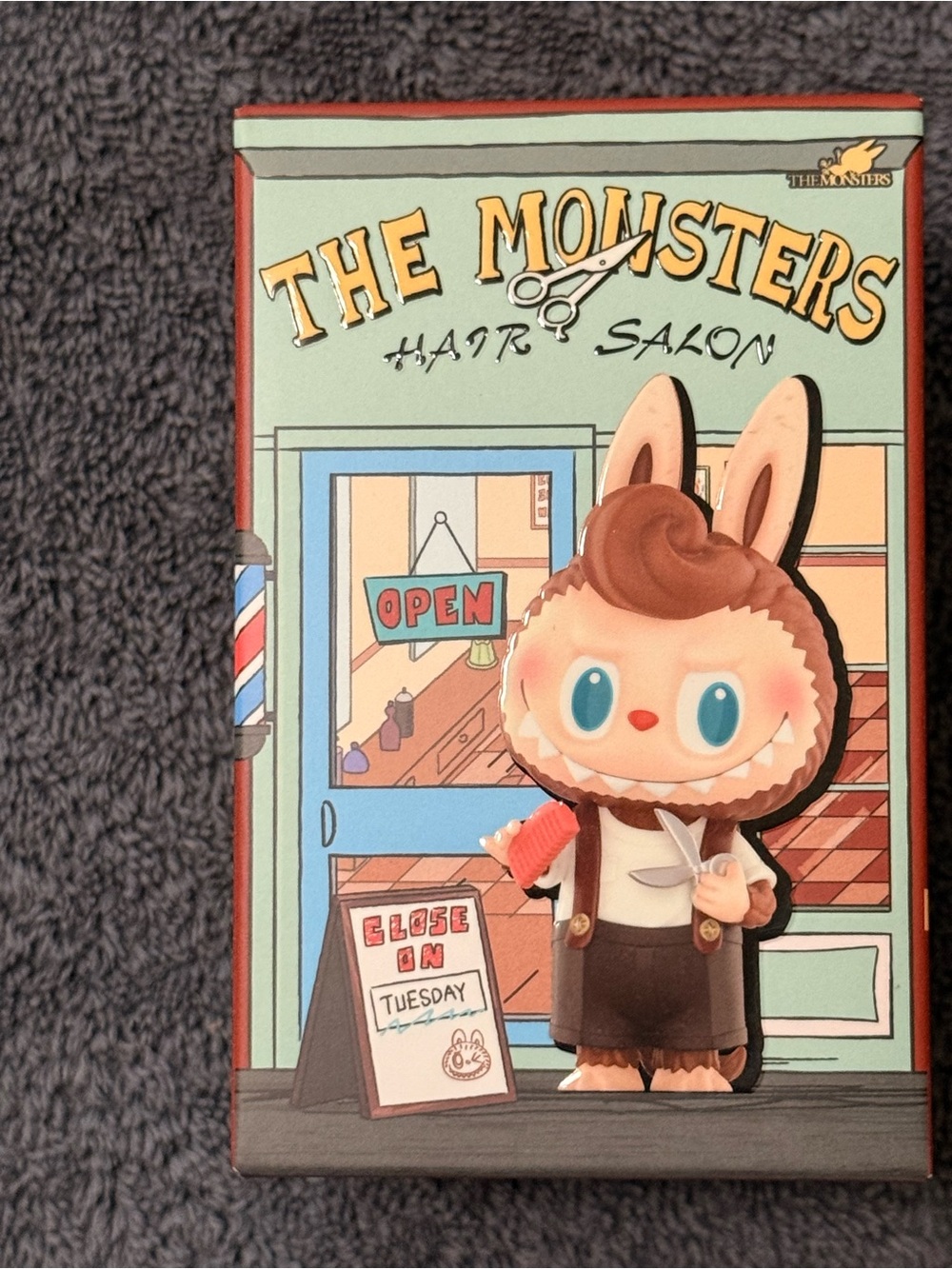 The Monsters Hair Salon Bunny Figure - Mint Green Box